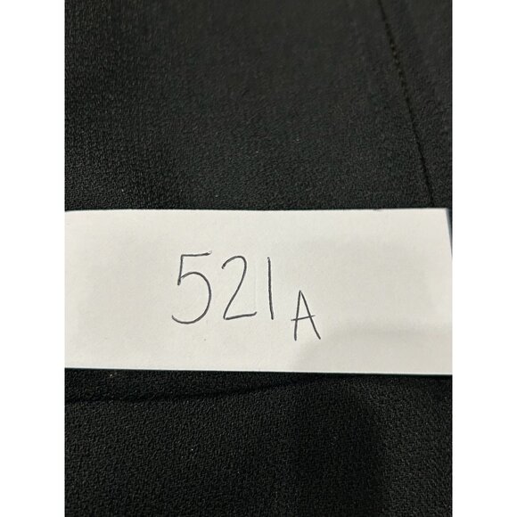 Deborah Laws Black Studded Jacket Decorative Gold Buttons Front Zip Sz Medium - Picture 9 of 9